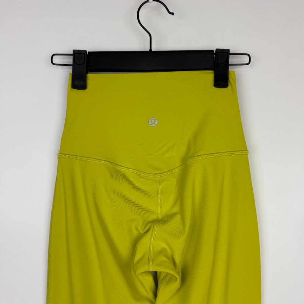 Lululemon Align High-Rise Pant 25" Yellow Pear Size 2 - Picture 6 of 8